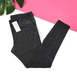 NEW Splendid Mineral Wash Black Gray Moto Leggings
